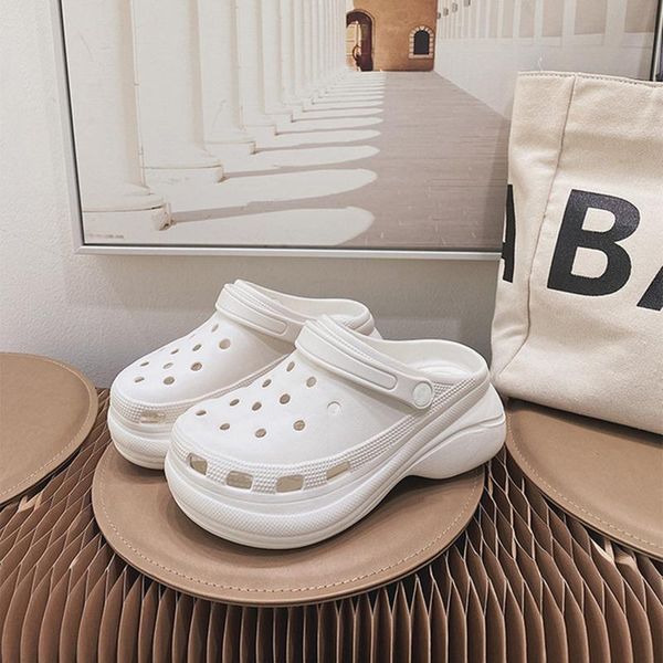 sandals 2021 summer slippers casual shoes with holes thick-soled increased all-match fashion for women's outer wear, Black
sandals 2021 summer slippers casual shoes with holes thick-soled increased all-match fashion for women's outer wear, Black