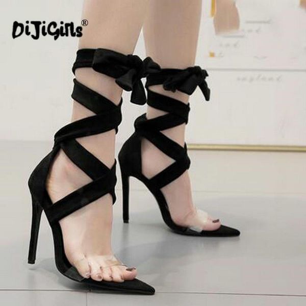 drop 2021 summer fashion women's shoes pvc gladiator sandals open toe cross-strap thin heels pumps dress high, Black
drop 2021 summer fashion women's shoes pvc gladiator sandals open toe cross-strap thin heels pumps dress high, Black