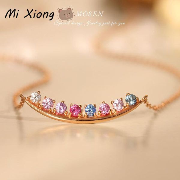 chains mi xiong s925 sterling silver original rainbow series crystal diamond necklace light luxury ladies charm brand jewelry
chains mi xiong s925 sterling silver original rainbow series crystal diamond necklace light luxury ladies charm brand jewelry