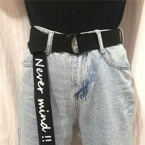 belts 2021 women letters printed double d ring buckle punk male long harajuku jeans trouser never mind, Black;brown
belts 2021 women letters printed double d ring buckle punk male long harajuku jeans trouser never mind, Black;brown