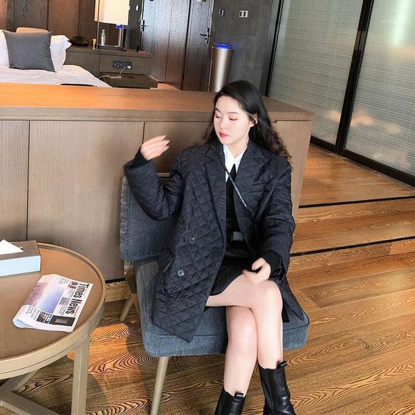 women's down & parkas winter jacket women 2021 autumn coat woman cloth oversize thin short cotton suit vintagecoats outwear ropa de muj, Black
women's down & parkas winter jacket women 2021 autumn coat woman cloth oversize thin short cotton suit vintagecoats outwear ropa de muj, Black