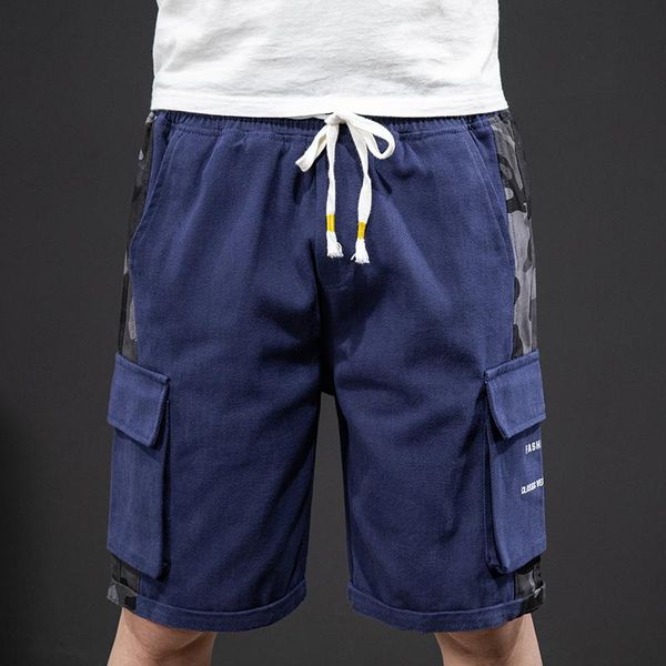 men's shorts summer black blue men cargo streetwear multi-pockets camouflage short breeches plus size baggy casual 8xl, White;black
men's shorts summer black blue men cargo streetwear multi-pockets camouflage short breeches plus size baggy casual 8xl, White;black