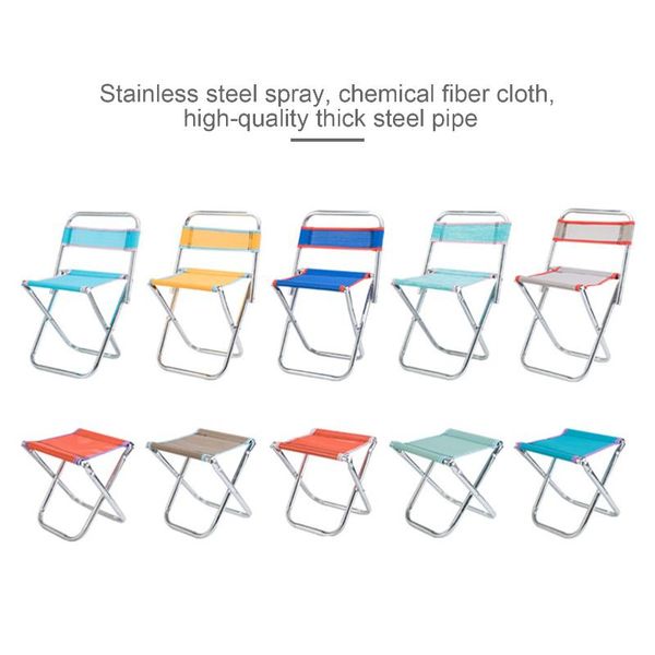 thick stainless steel folding stool foldable portable non-toxic breathable fishing mesh chair backrest random color camp furniture
thick stainless steel folding stool foldable portable non-toxic breathable fishing mesh chair backrest random color camp furniture