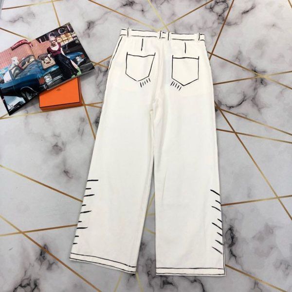 women's pants & capris 700008 fashion 2021 runway luxury european design party style clothing, Black;white
women's pants & capris 700008 fashion 2021 runway luxury european design party style clothing, Black;white