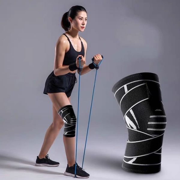 outdoor men's and women's sports pressure cycling knitted knee protection protective equipment, Black
outdoor men's and women's sports pressure cycling knitted knee protection protective equipment, Black