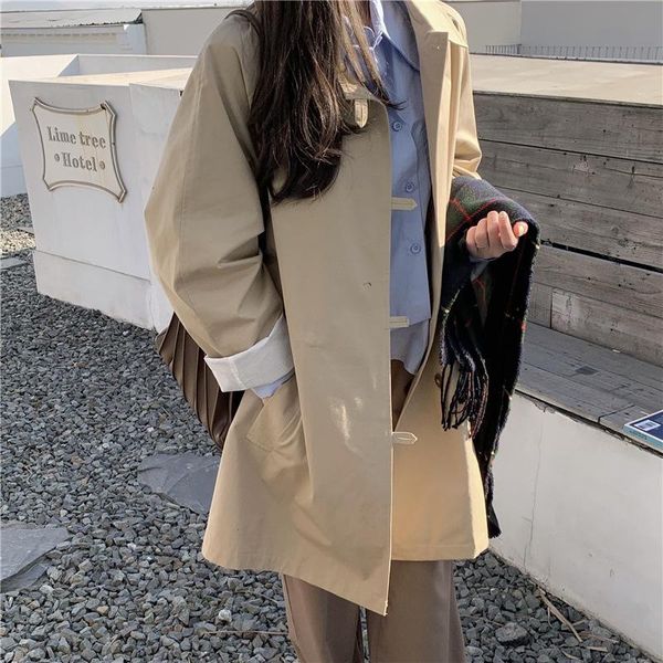 women's trench coats windbreaker medium length 2021 spring korean drawstring waist closing small casual coat 8055, Tan;black
women's trench coats windbreaker medium length 2021 spring korean drawstring waist closing small casual coat 8055, Tan;black