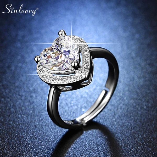wedding rings sinleery princess sparkling cz love heart stones silver color open engagement accessories bague femme st050 ssk, Slivery;golden
wedding rings sinleery princess sparkling cz love heart stones silver color open engagement accessories bague femme st050 ssk, Slivery;golden