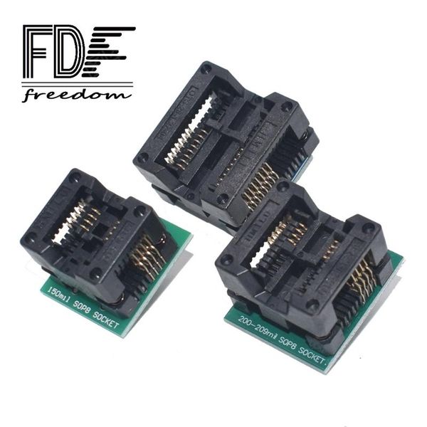 light beads 10pcs sop16 to dip8 adapter+sop8 150mil 200mil 209mil 300mil socket suitable for ezp2010 ezp2013 ch341a tl866 programmer
light beads 10pcs sop16 to dip8 adapter+sop8 150mil 200mil 209mil 300mil socket suitable for ezp2010 ezp2013 ch341a tl866 programmer