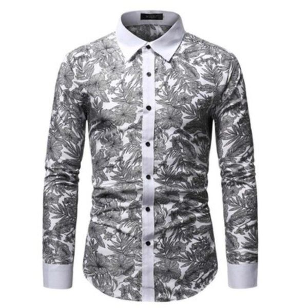 men's casual shirts zogaa men chic slim long-sleeved printed turn-down collar fashion male all-match streetwear, White;black
men's casual shirts zogaa men chic slim long-sleeved printed turn-down collar fashion male all-match streetwear, White;black