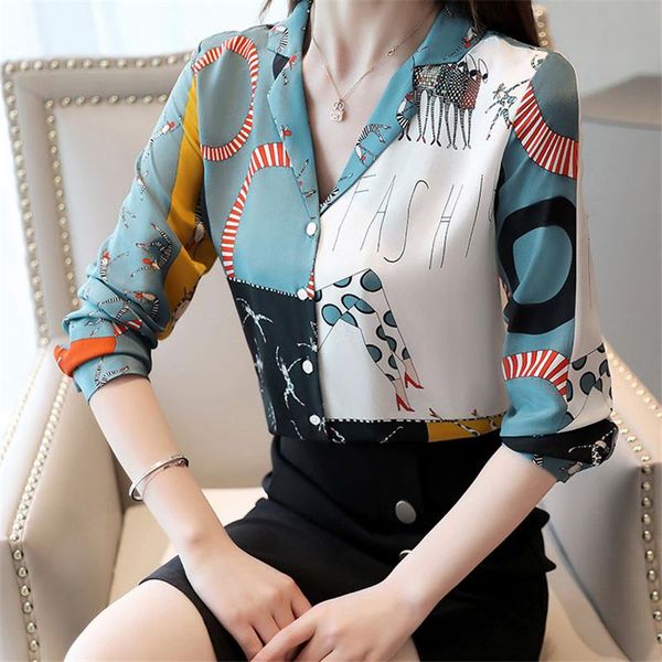 fashion shirt female clothing long sleeve chiffon women office blouses lady blouse women's & shirts, White
fashion shirt female clothing long sleeve chiffon women office blouses lady blouse women's & shirts, White