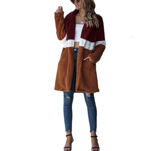 women's jackets lapel collar women long sleeves soft warm fleece winter autumn coats female loose casual open front outwear femme j4ci, Black;brown
women's jackets lapel collar women long sleeves soft warm fleece winter autumn coats female loose casual open front outwear femme j4ci, Black;brown
