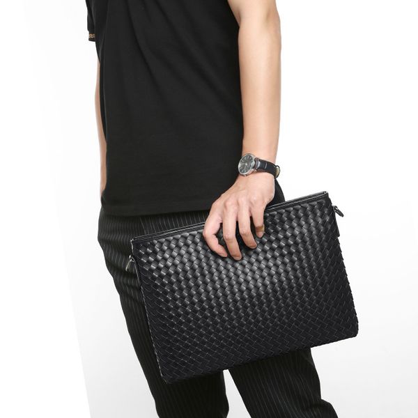 hand bag fsd wg large envelope woven single shoulder ipad messenger men's sale, Red;black
hand bag fsd wg large envelope woven single shoulder ipad messenger men's sale, Red;black