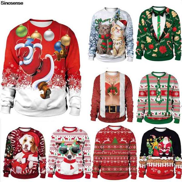 men women santa sweater 3d funny ugly christmas sweaters jumpers couple pullover crewneck holiday xmas sweatshirt, Black
men women santa sweater 3d funny ugly christmas sweaters jumpers couple pullover crewneck holiday xmas sweatshirt, Black