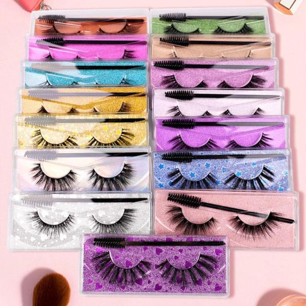 false eyelashes 1 pair 3d faux mink hair with eyelash brush handmade natural long extension for makeup
false eyelashes 1 pair 3d faux mink hair with eyelash brush handmade natural long extension for makeup