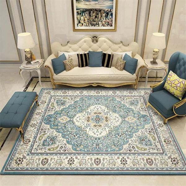 persian retro light blue geometric carpets european style living room kitchen floor door mat non-slip bedroom bedside area rugs
persian retro light blue geometric carpets european style living room kitchen floor door mat non-slip bedroom bedside area rugs