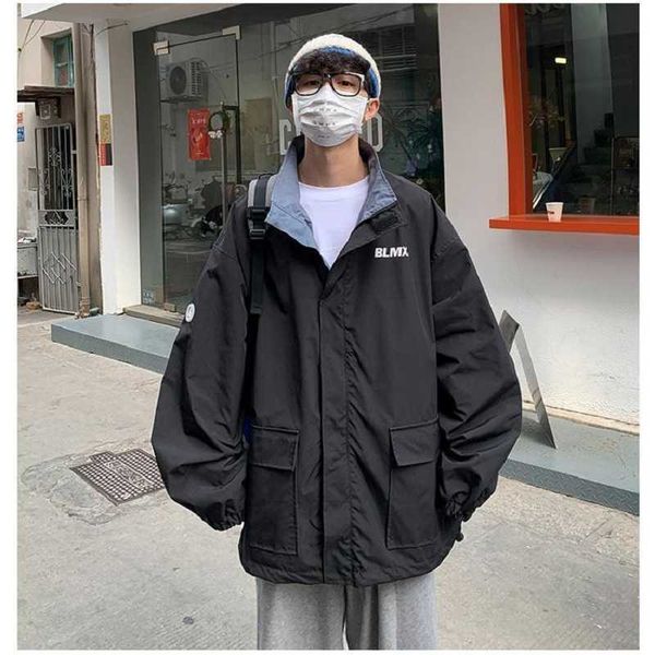 men's jackets e-baihui double-sided jacket fashion loose casual coat autumn windbreaker hip hop bomber male harajuku streetwear, Black;brown
men's jackets e-baihui double-sided jacket fashion loose casual coat autumn windbreaker hip hop bomber male harajuku streetwear, Black;brown