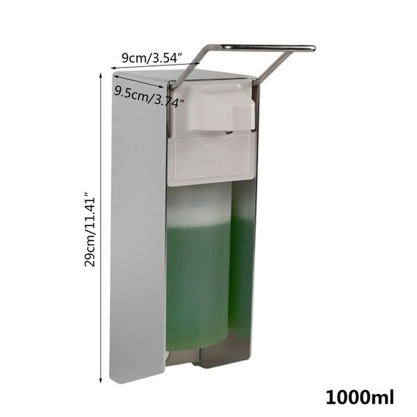 isinfectant dispenser 500/1000 ml short lever plastic pump - aluminium drop liquid soap
isinfectant dispenser 500/1000 ml short lever plastic pump - aluminium drop liquid soap