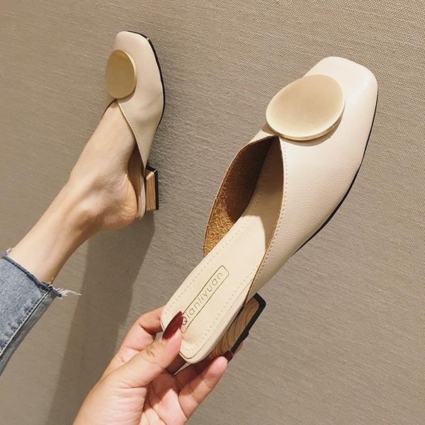 slippers baotou half women's outer wear summer fashion all-match lazy shoes sandals fs21s43, Black
slippers baotou half women's outer wear summer fashion all-match lazy shoes sandals fs21s43, Black