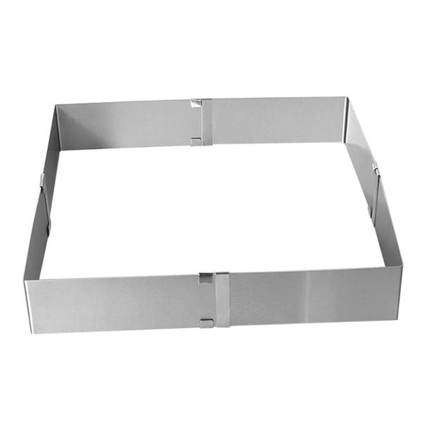 baking & pastry tools 44# adjustable stainless steel cake mould square form ring home kitchen tool accessories manual convenience #15
baking & pastry tools 44# adjustable stainless steel cake mould square form ring home kitchen tool accessories manual convenience #15