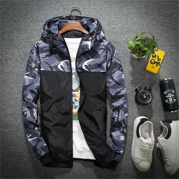 men's jackets spring autumn mens casual camouflage hoodie jacket waterproof clothes windbreaker coat drop male outwear, Black;brown
men's jackets spring autumn mens casual camouflage hoodie jacket waterproof clothes windbreaker coat drop male outwear, Black;brown