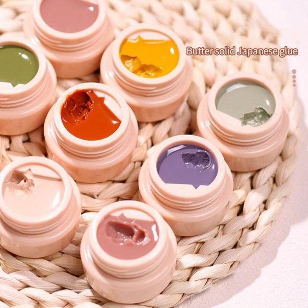 nail gel elano japanese solid polish shop special color canned cream soak off manicure tool, Red;pink 
nail gel elano japanese solid polish shop special color canned cream soak off manicure tool, Red;pink