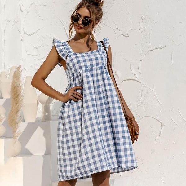 summer elegant beach mini retro dress women casual halter strap for womens party sleeveless stripe ruffles dresses, Black;gray
summer elegant beach mini retro dress women casual halter strap for womens party sleeveless stripe ruffles dresses, Black;gray
