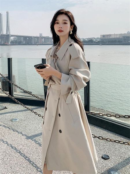 women's trench coats windbreaker spring autumn style korean fashion loose solid color wild double-breasted long-sleeved feminine coat 0, Tan;black
women's trench coats windbreaker spring autumn style korean fashion loose solid color wild double-breasted long-sleeved feminine coat 0, Tan;black