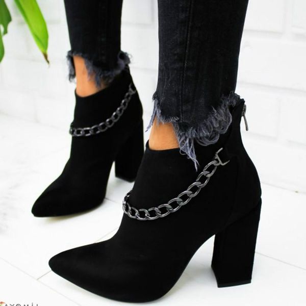 fashion black short boots women ankle female autumn winter pointed high heel shoes ladies grey booties plus size 43
fashion black short boots women ankle female autumn winter pointed high heel shoes ladies grey booties plus size 43