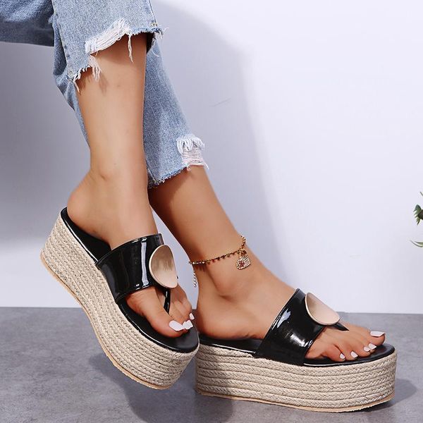 sandals summer women's shoes flip flops flip-flops 2021 fashion thick-soled sponge cake and wedge slippers, Black
sandals summer women's shoes flip flops flip-flops 2021 fashion thick-soled sponge cake and wedge slippers, Black