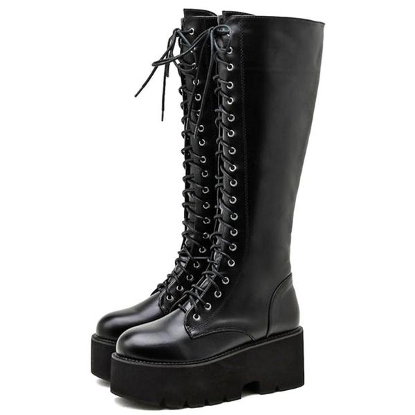 boots gigifox brand design fashion gothic style black cool street shoelaces chunky heels platform motorcycles combat woman shoes
boots gigifox brand design fashion gothic style black cool street shoelaces chunky heels platform motorcycles combat woman shoes