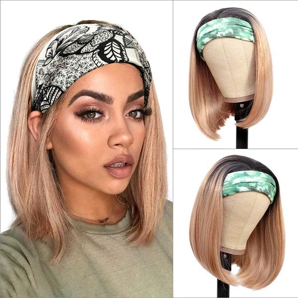 ombre blonde bob wig with headband for black women 10 12 14 inch none lace frontal wig synthetic straight hair wig darily wearfactory direc
ombre blonde bob wig with headband for black women 10 12 14 inch none lace frontal wig synthetic straight hair wig darily wearfactory direc