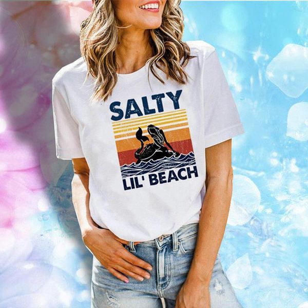 salty lilbeach mermaid sea print women harajuku summer vintage clothes plus size fashion tshirts, White
salty lilbeach mermaid sea print women harajuku summer vintage clothes plus size fashion tshirts, White