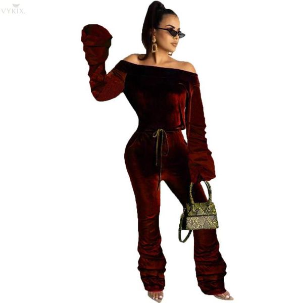 women's jumpsuits & rompers autumn winter slash neck full sleeve velvet jumpsuit women solid lace up club romper one piece outfits, Black;white
women's jumpsuits & rompers autumn winter slash neck full sleeve velvet jumpsuit women solid lace up club romper one piece outfits, Black;white