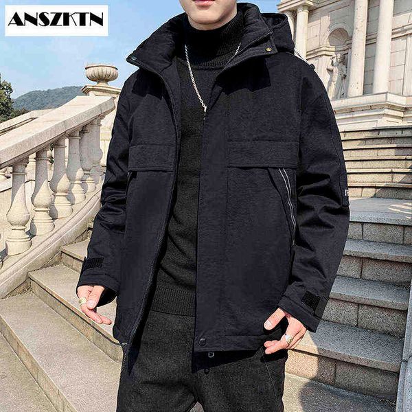anszktn 2020 autumn and winter new men's hooded casual down jacket thick and warm men's long winter coat men solid clothing y1103, Black
anszktn 2020 autumn and winter new men's hooded casual down jacket thick and warm men's long winter coat men solid clothing y1103, Black