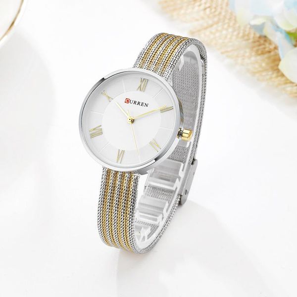 curren women watch business quartz ladies female wrist girls clock relogio feminin 9020 wristwatches, Slivery;brown
curren women watch business quartz ladies female wrist girls clock relogio feminin 9020 wristwatches, Slivery;brown
