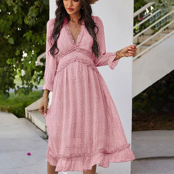 women's casual dresses long sleeve high waist ruffle beach chiffon printed skirt femme robe summer mujer v-neck maxi dress, Black;gray
women's casual dresses long sleeve high waist ruffle beach chiffon printed skirt femme robe summer mujer v-neck maxi dress, Black;gray