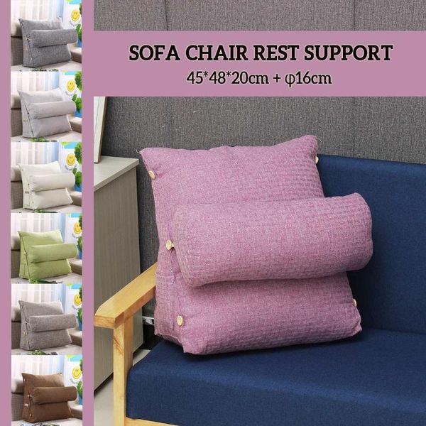 sofa cushion triangle back pillow bed backrest office chair support waist lounger tv reading lumbar home cushion/decorative
sofa cushion triangle back pillow bed backrest office chair support waist lounger tv reading lumbar home cushion/decorative