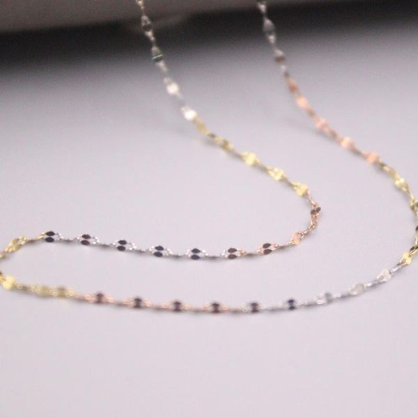 chains au750 real 18k multi-tone gold chain neckalce for women female 1.4mm lip link choker necklace 18''l jewelry, Silver
chains au750 real 18k multi-tone gold chain neckalce for women female 1.4mm lip link choker necklace 18''l jewelry, Silver