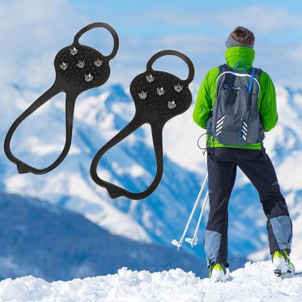 cords, slings and webbing 1 pair anti-skid crampons universal non-slip gripper spikes ice spike grips cleats for studs climbing hiking tools
cords, slings and webbing 1 pair anti-skid crampons universal non-slip gripper spikes ice spike grips cleats for studs climbing hiking tools
