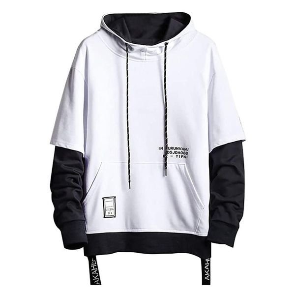 men's hoodies & sweatshirts 2021 streetwear autumn spring patchwork oversize fake two pieces long sleeve casual o neck top, Black
men's hoodies & sweatshirts 2021 streetwear autumn spring patchwork oversize fake two pieces long sleeve casual o neck top, Black