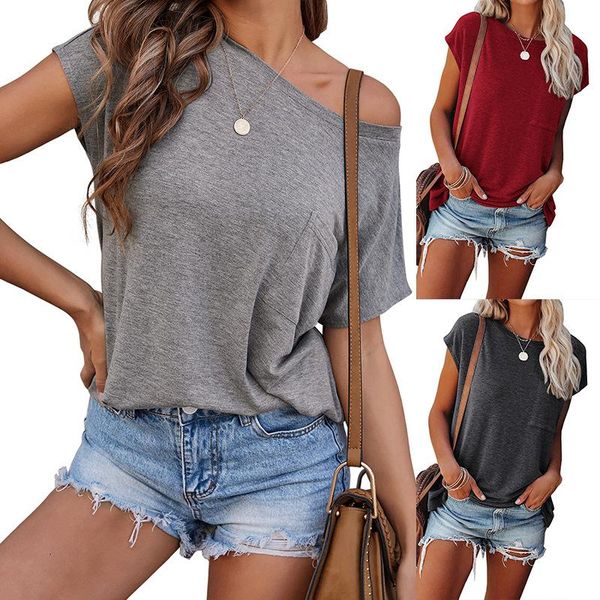 littlehousegirl2021 summer fashion luxury -selling women's shirt round neck slanted shoulder short-sleeved t-shirt women, White
littlehousegirl2021 summer fashion luxury -selling women's shirt round neck slanted shoulder short-sleeved t-shirt women, White
