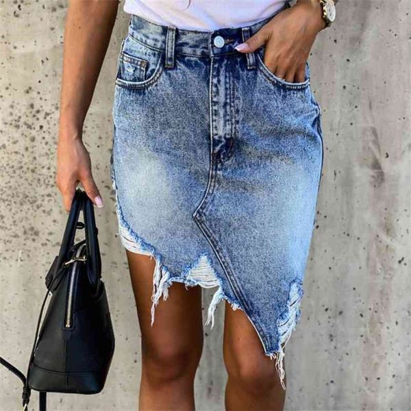 casual high waist tassel cool pencil denim skirts women new summer vintage hole ripped pockets all-matched jeans skirt 210412, Black 
casual high waist tassel cool pencil denim skirts women new summer vintage hole ripped pockets all-matched jeans skirt 210412, Black