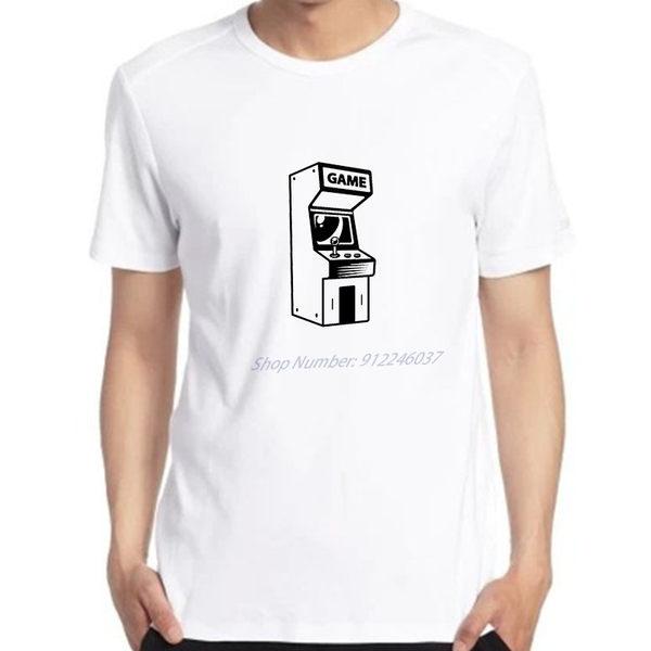 men's t-shirts summer t shirt arcade machine retro gamer vintage video game print men short sleeve cool tees streetwear, White;black
men's t-shirts summer t shirt arcade machine retro gamer vintage video game print men short sleeve cool tees streetwear, White;black