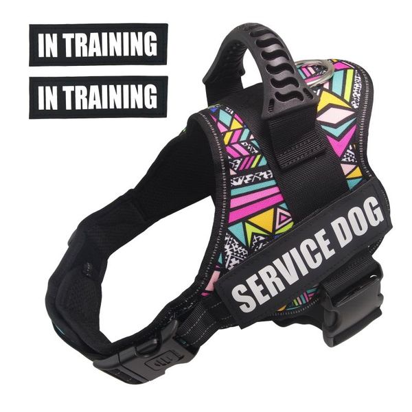 dog collars & leashes service vest harness - adjustable nylon with removable reflective patches for dogs large medium small sizes
dog collars & leashes service vest harness - adjustable nylon with removable reflective patches for dogs large medium small sizes