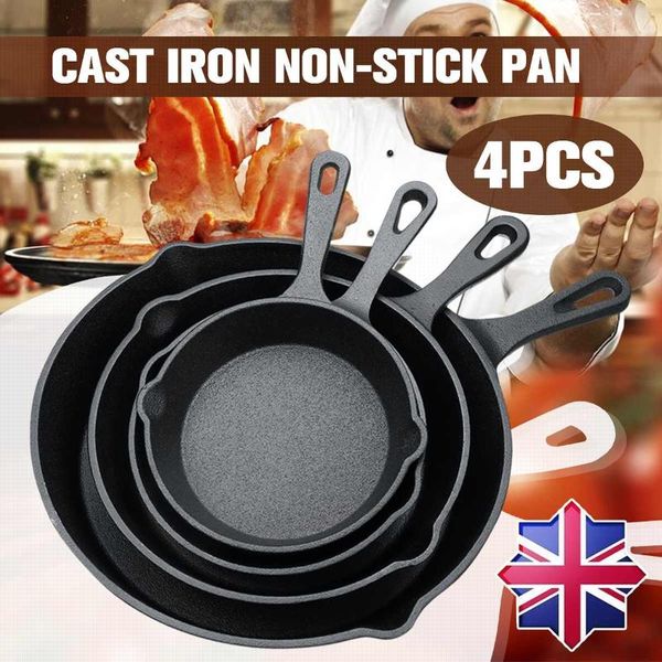 pans 4pcs cast iron non-stick 14/16/20/26cm skillet frying pan for gas induction cooker egg pancake pot kitchen dining cookware tools
pans 4pcs cast iron non-stick 14/16/20/26cm skillet frying pan for gas induction cooker egg pancake pot kitchen dining cookware tools