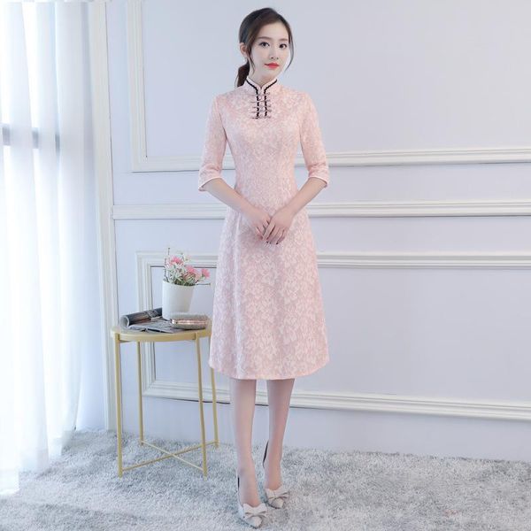 chinese a-line dress spring elegant mandarin collar medium length cheongsam exquisite slim novelty lace qipao ethnic clothing, Red
chinese a-line dress spring elegant mandarin collar medium length cheongsam exquisite slim novelty lace qipao ethnic clothing, Red