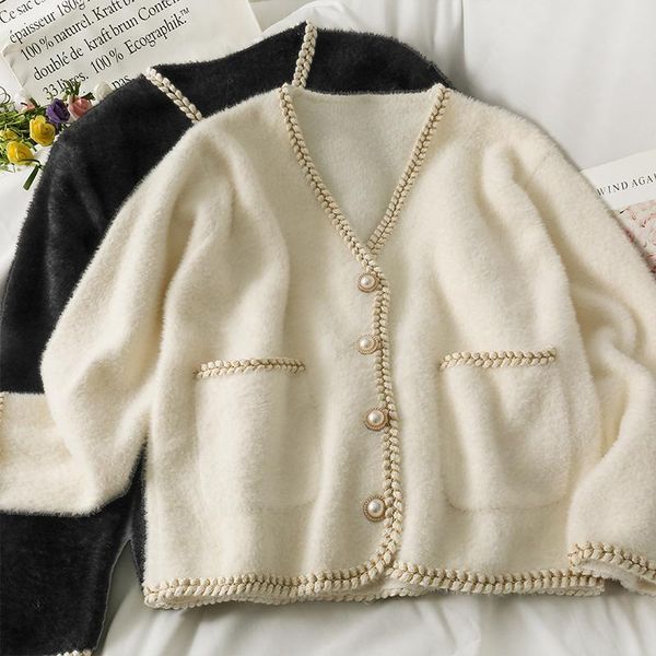 women's knits & tees fall 2021 women clothing selling cropped cardigan fashion casual black knitted ladies bvy2104, White
women's knits & tees fall 2021 women clothing selling cropped cardigan fashion casual black knitted ladies bvy2104, White