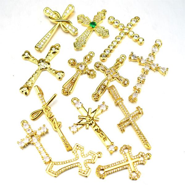 pendant necklaces exquisite cross for diy jewelry making gold-plated cubic zirconia ornaments christian charm, Silver
pendant necklaces exquisite cross for diy jewelry making gold-plated cubic zirconia ornaments christian charm, Silver