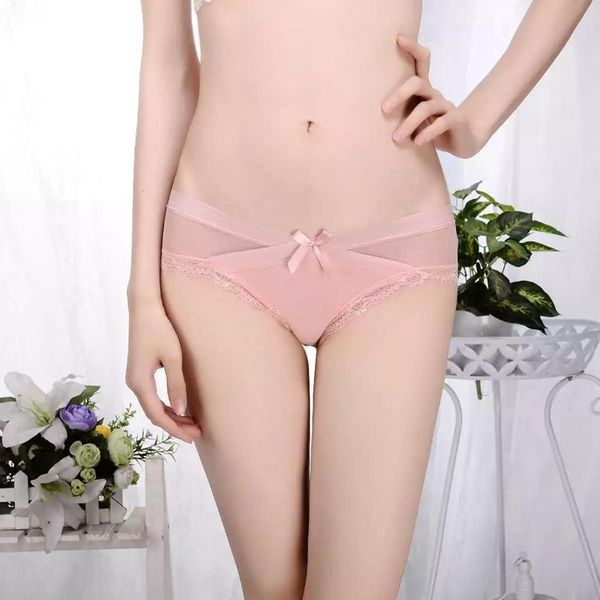 women's panties cotton panty briefs lace underwear women underpants female fashion transparent mesh cross lingerie, Black;pink
women's panties cotton panty briefs lace underwear women underpants female fashion transparent mesh cross lingerie, Black;pink