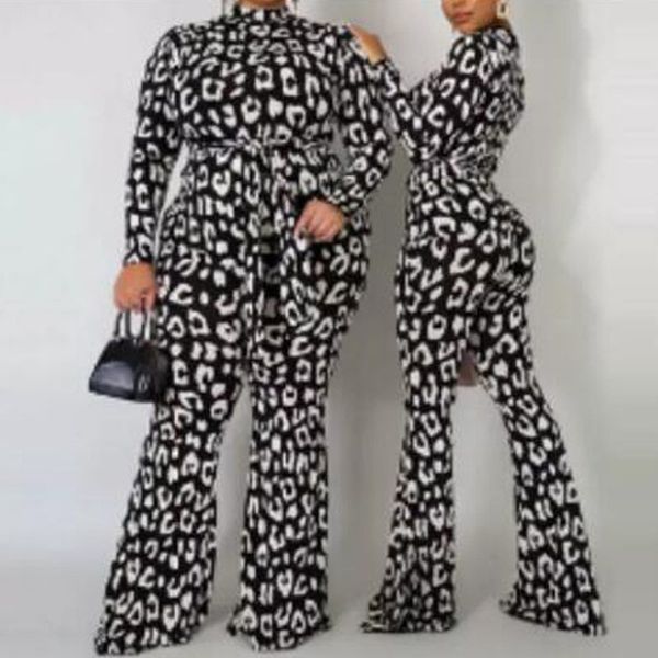 women cheetah print velvet jumpsuits long sleeve slim fit wide leg pants belts casual overalls fall clothes fashion xl 210416, Black;white
women cheetah print velvet jumpsuits long sleeve slim fit wide leg pants belts casual overalls fall clothes fashion xl 210416, Black;white